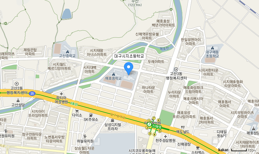 학교 찾아오시는 길 지도